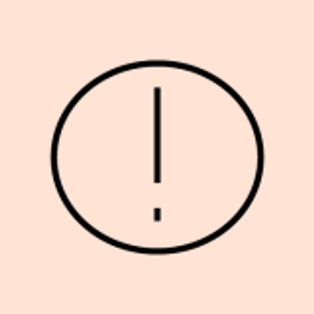 illustration av en cirkel med ett utropstecken i mitten av cirkeln