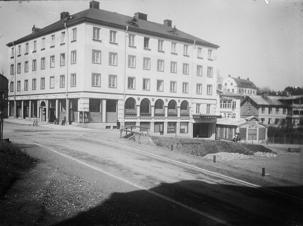 Kvarteret Castor i Södertälje, historisk bild från 1929.
