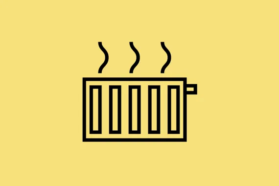 ikon för fjärrvärme, illustration