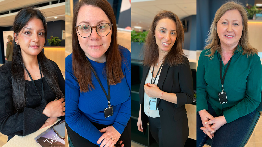 Fyra porträttfoton på LIA-praktikanter